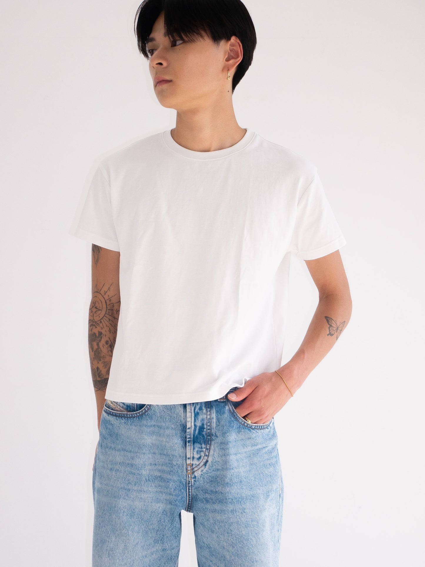 Cropped Tee White