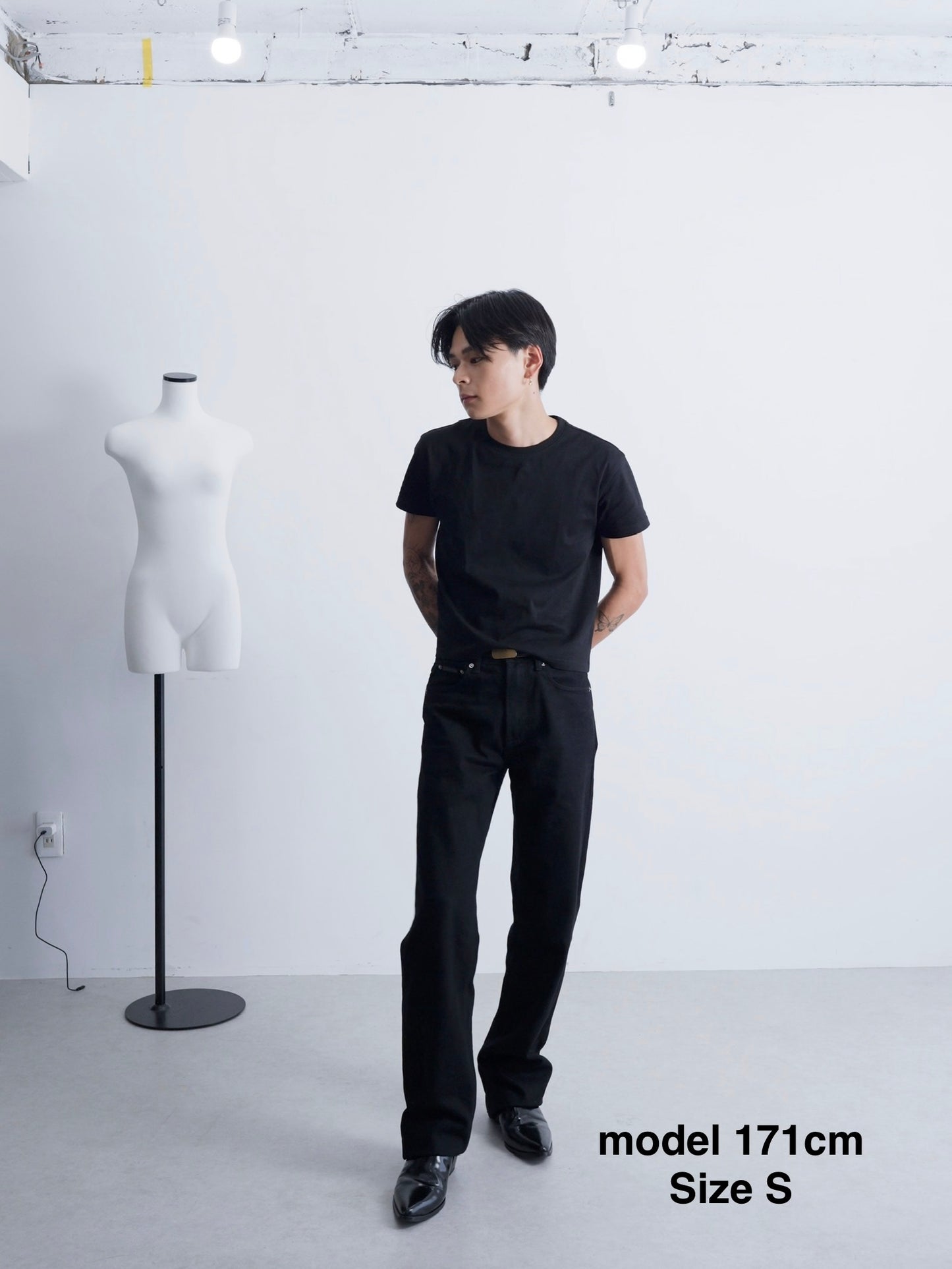 Cropped Tee Black