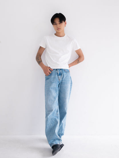 Cropped Tee White