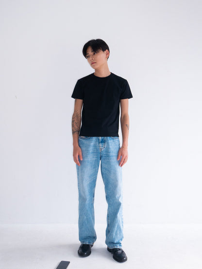 Cropped Tee Black