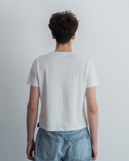 Cropped Tee White