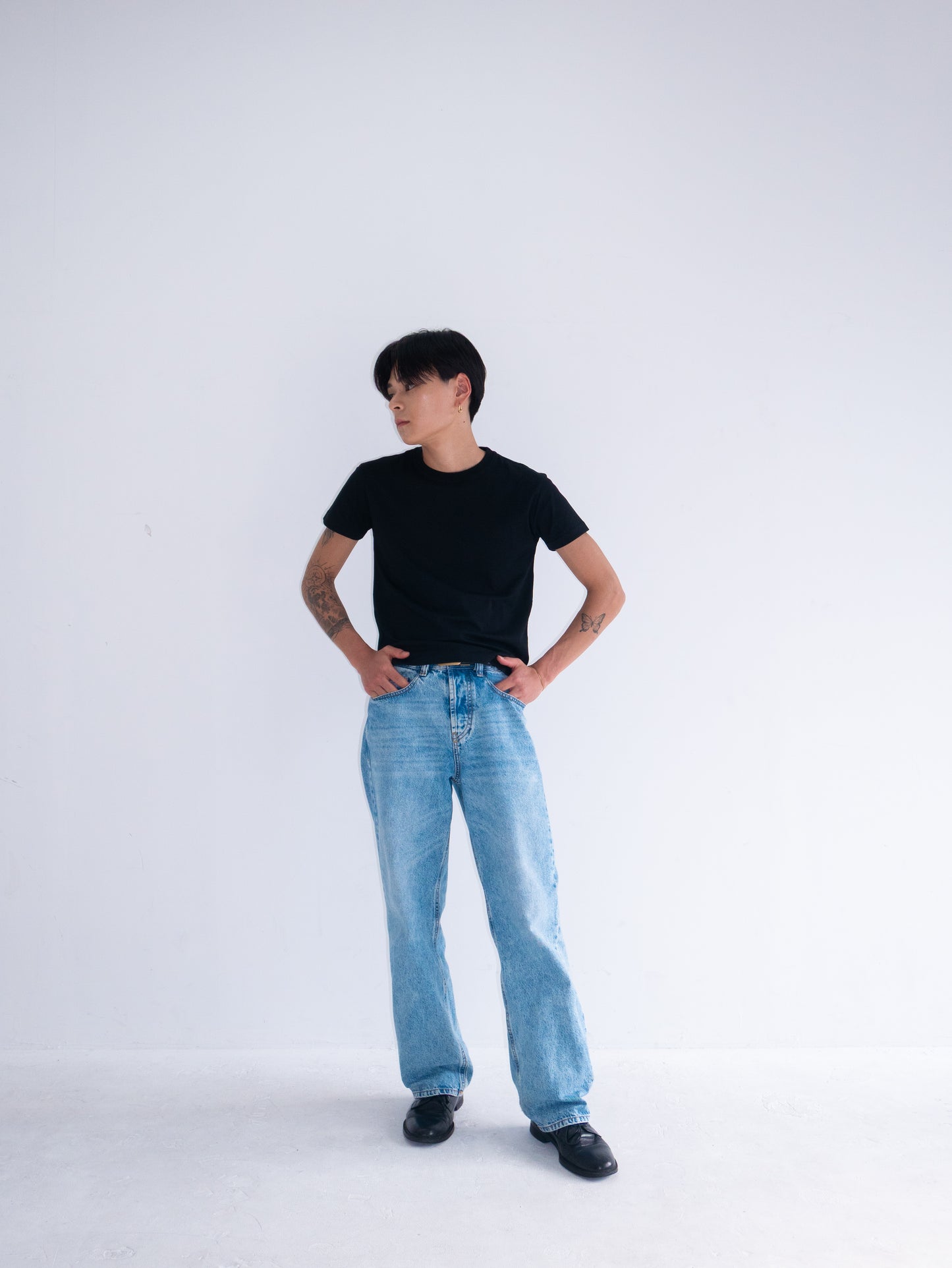 Cropped Tee Black